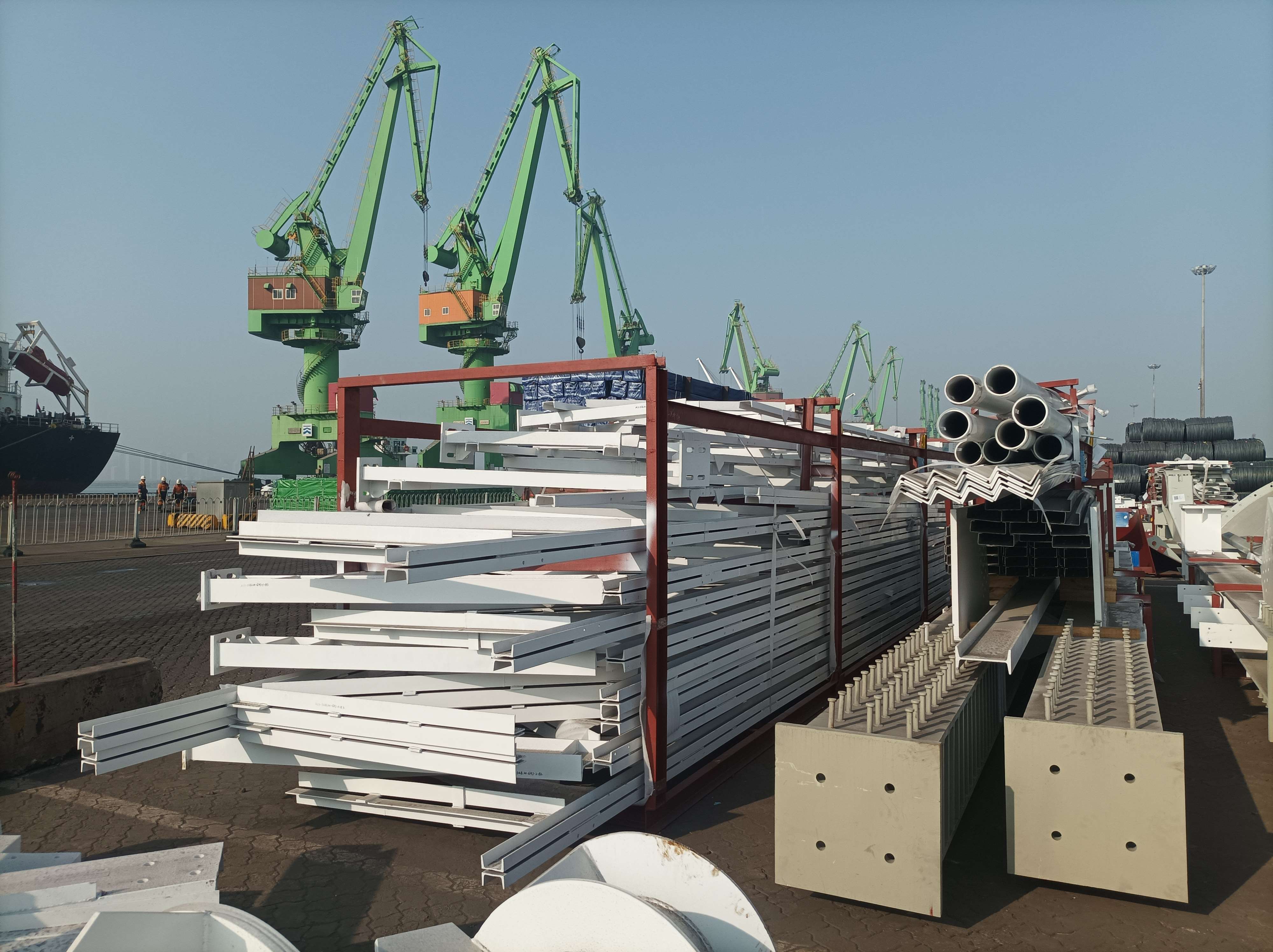 Survey work at a shipyard in China